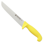 Wide butcher knife 27.504.21 yellow