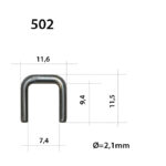 Klipsit #502 käsikäyttöiseen suljentalaitteeseen