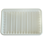 White plastic trays 80pcs - Image 2